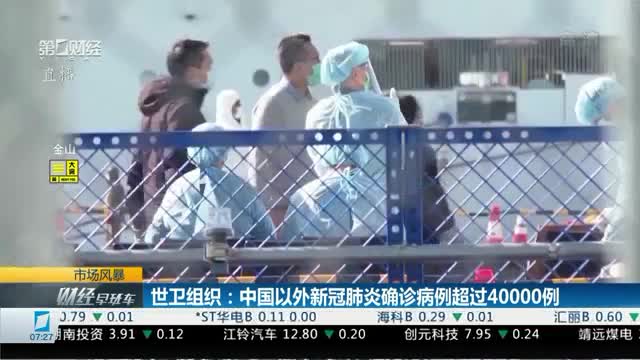 世衛(wèi)組織：中國(guó)以外新冠肺炎確診病例超過(guò)40000例
